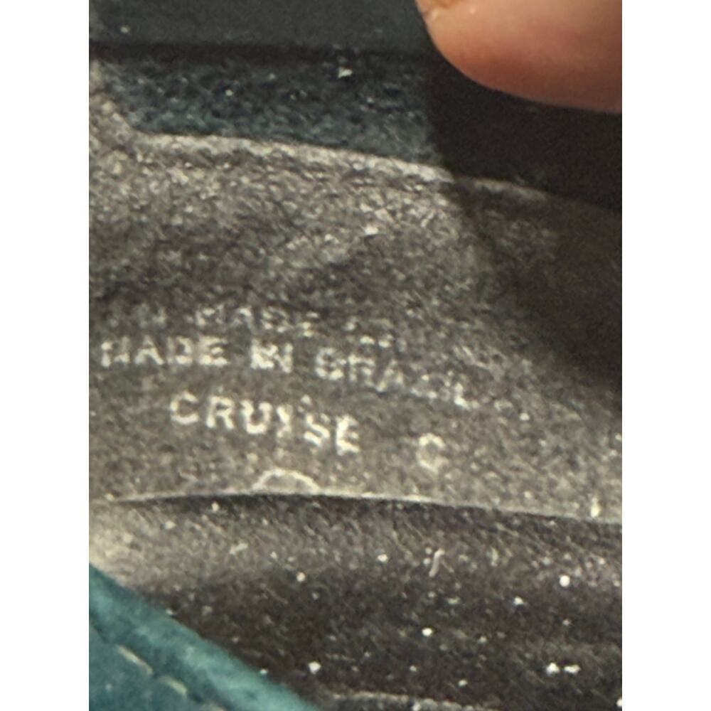 Calico Cruise Loafers Shoes Flats Women's Size 8.5 M Teal Green Made in Brazil - Picture 10 of 11